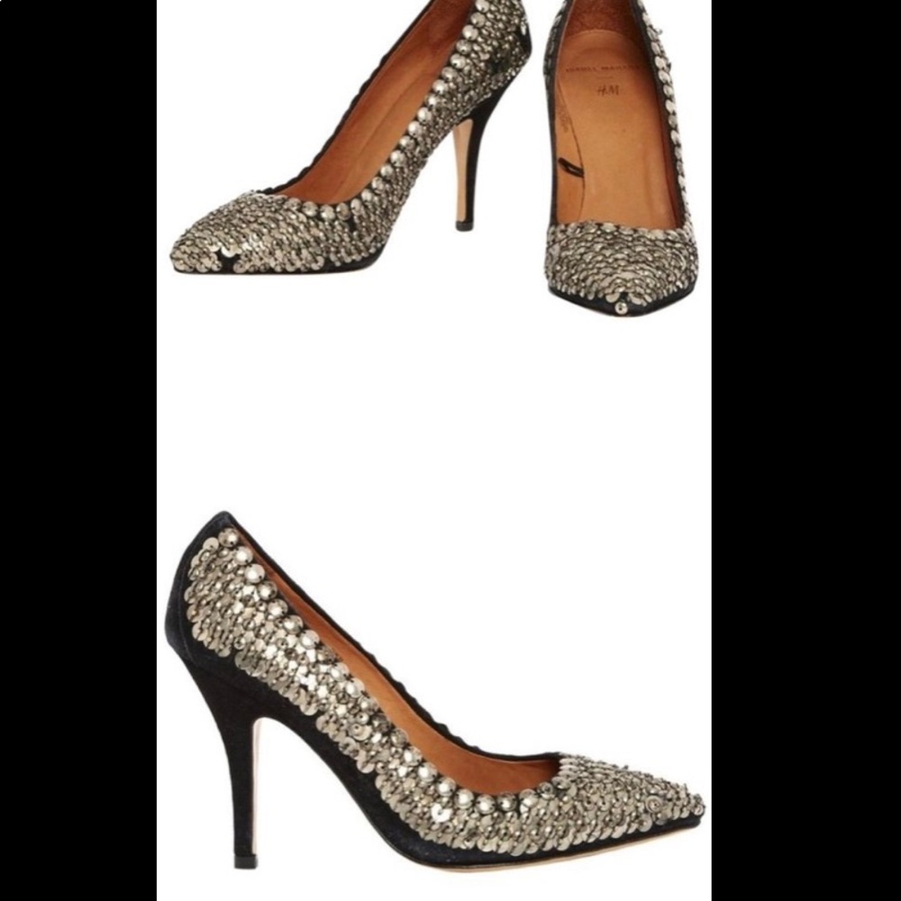 Isabel Marant x HM sequin heels size 39.